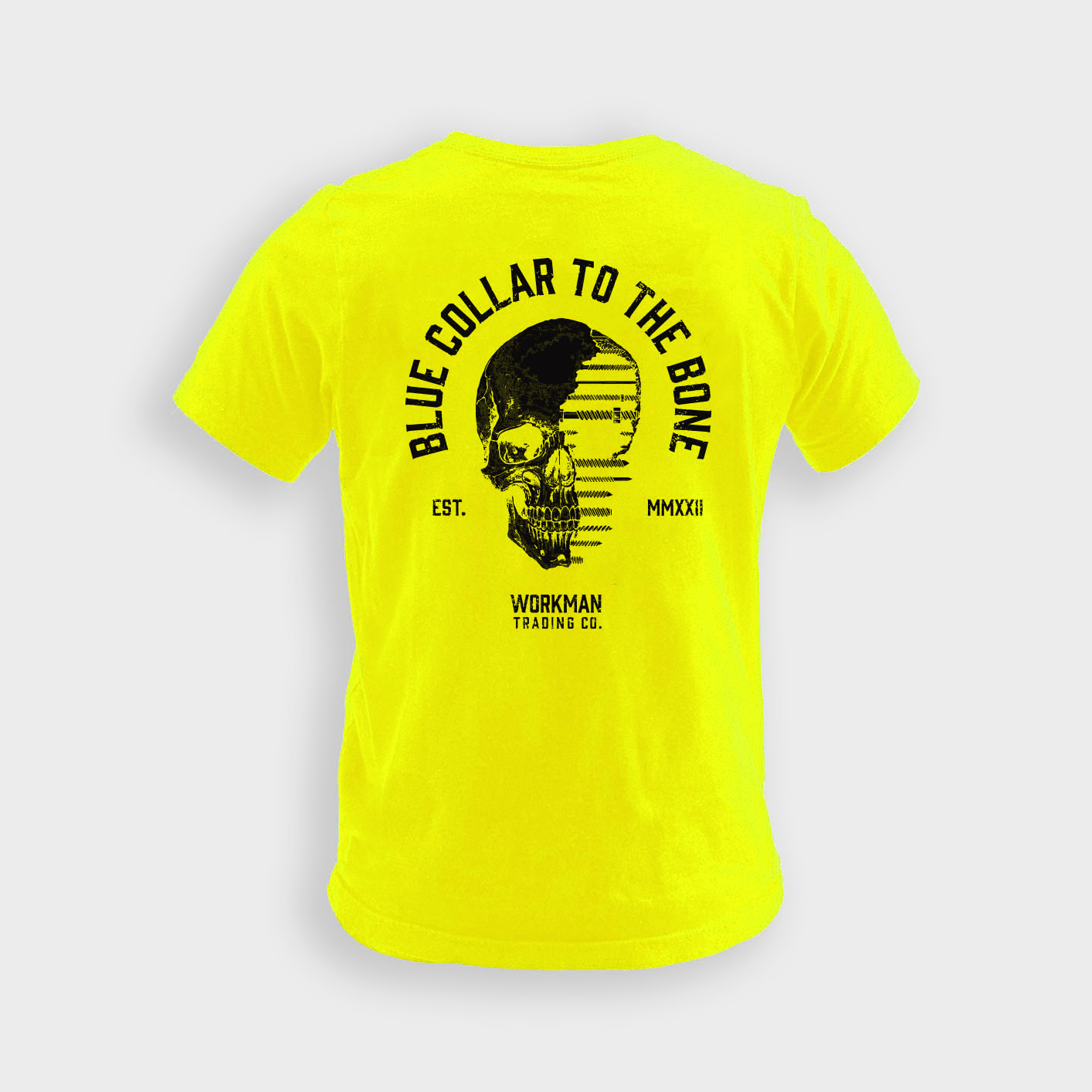 Blue Collar To The Bone - Pocket Tee (Hi-Vis)