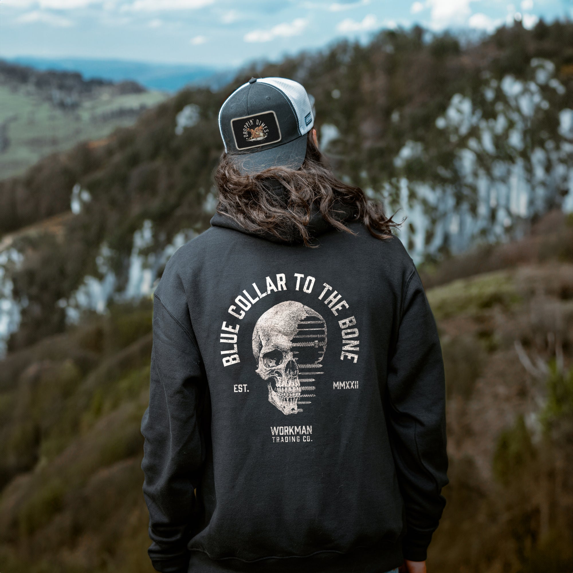 Blue Collar To The Bone - Hoodie
