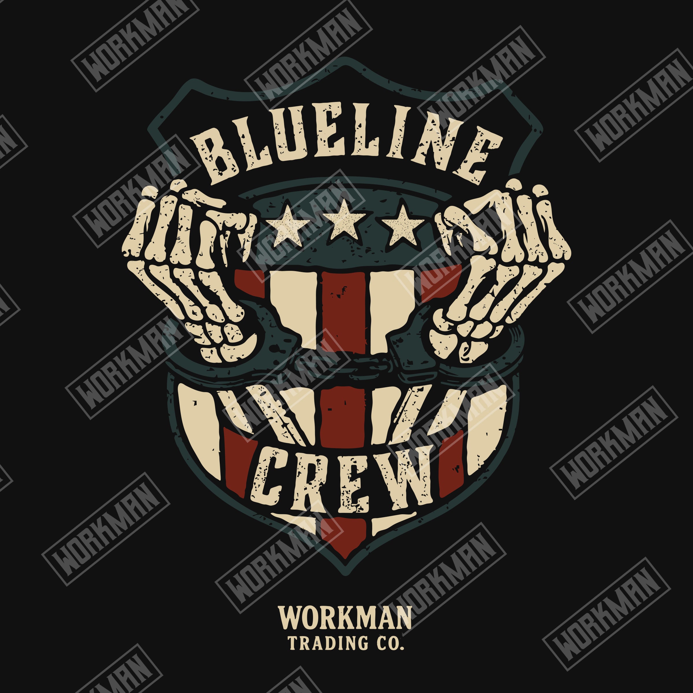 Blue Line Crew - Tee