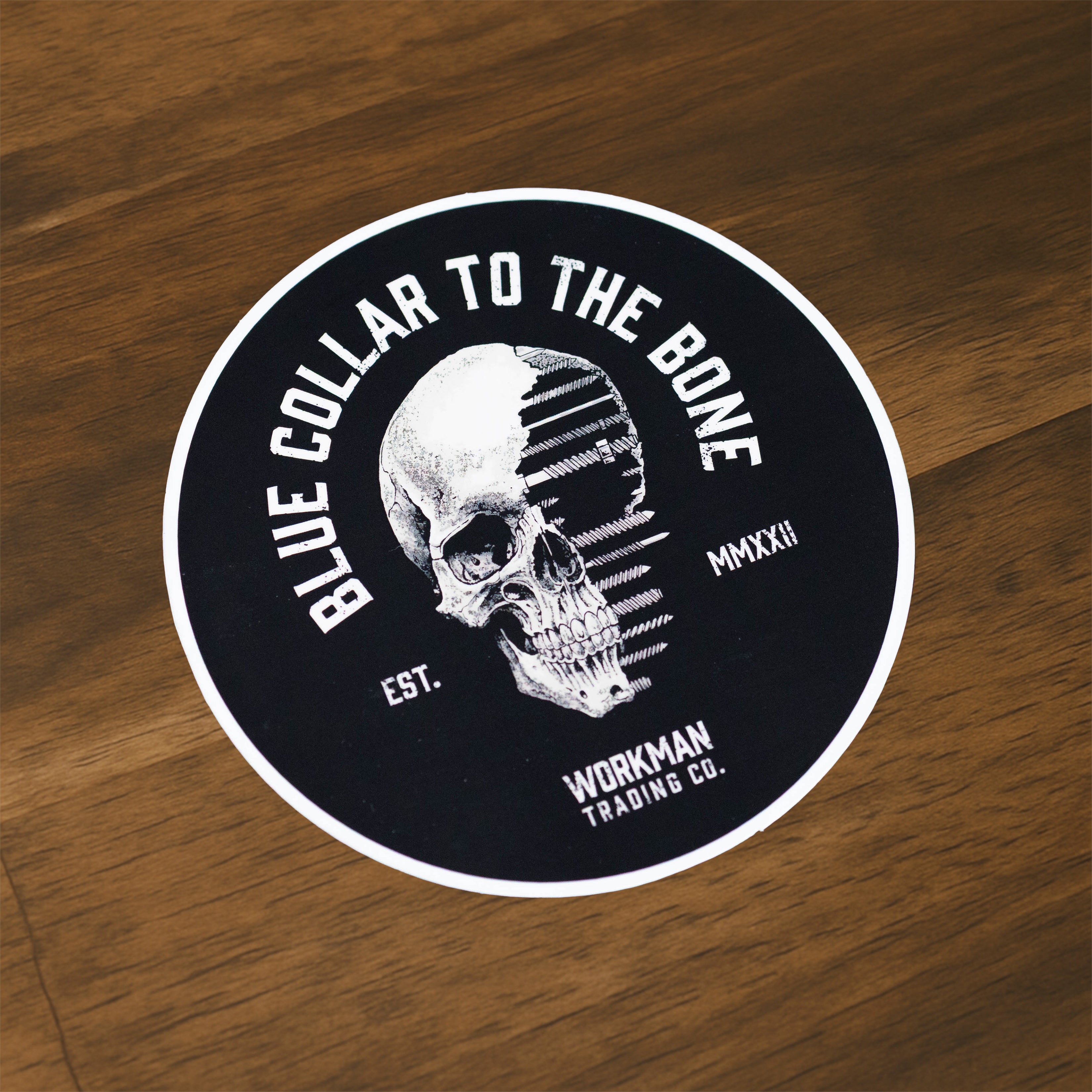 Blue Collar To The Bone - Sticker
