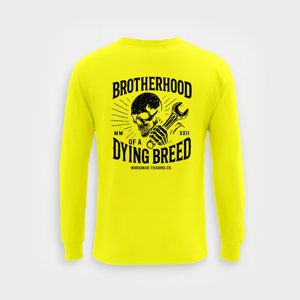Brotherhood of a Dying Breed - Pocket Long Sleeve (Hi-Vis)