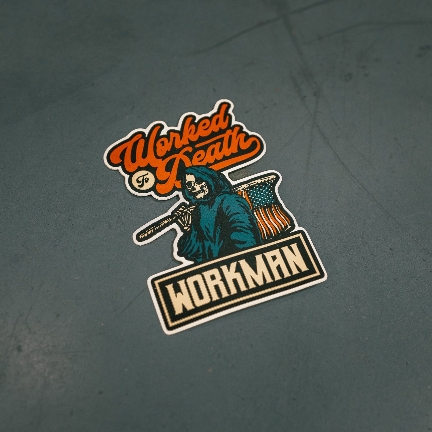Worked To Death - Sticker (USA)