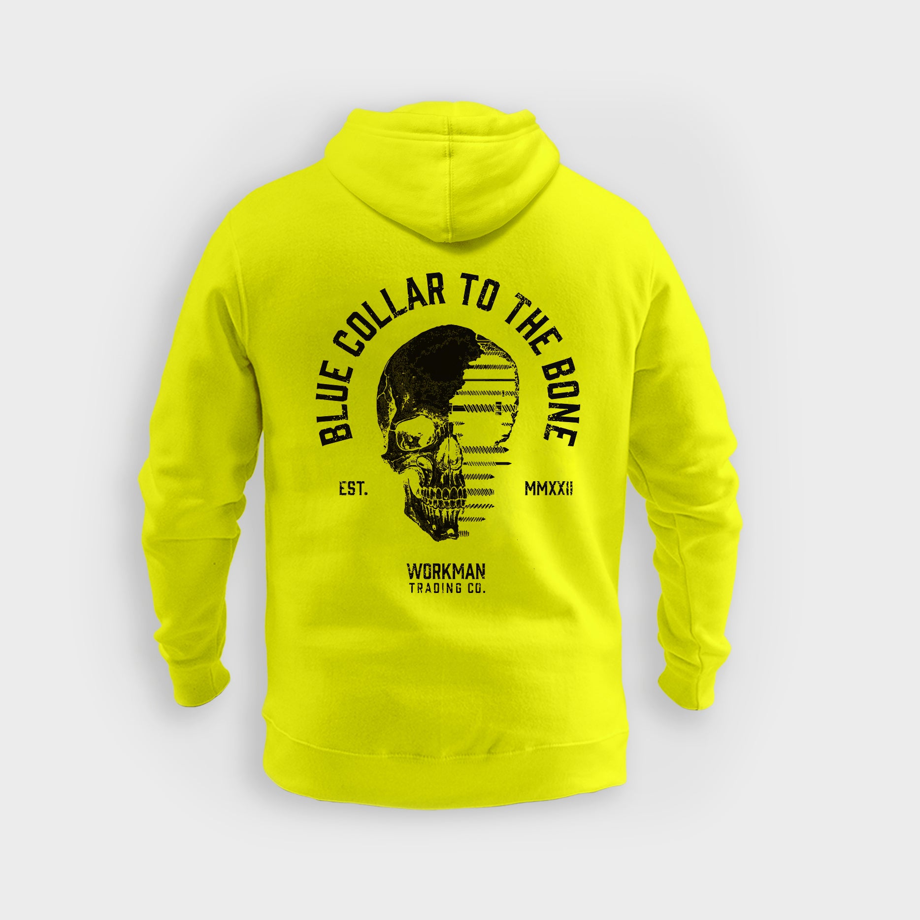 Blue Collar To The Bone - Hoodie (Hi-Vis)