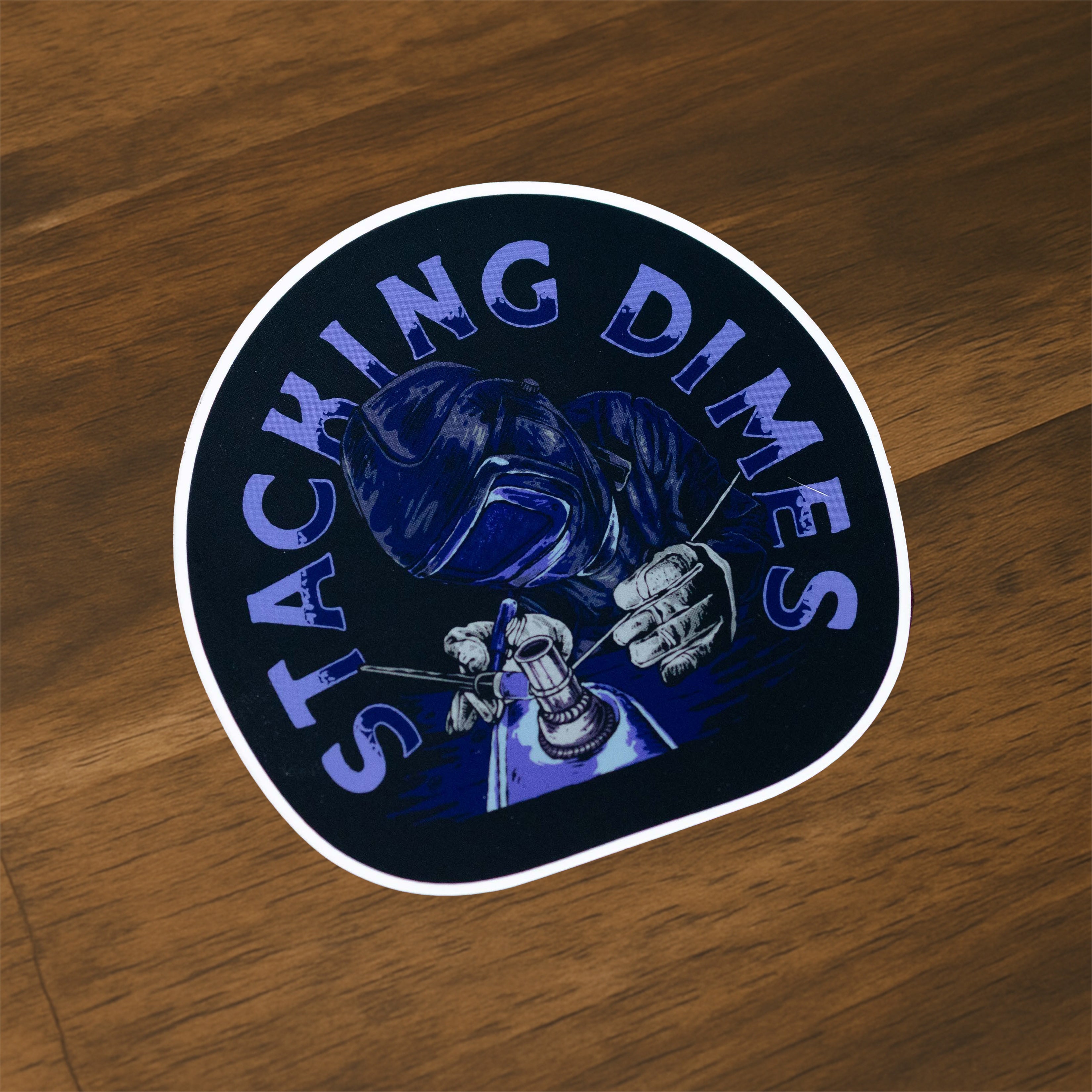 Stacking Dimes - Sticker
