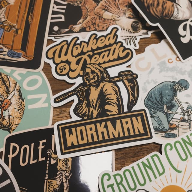 Working Man Sticker WORKMAN
