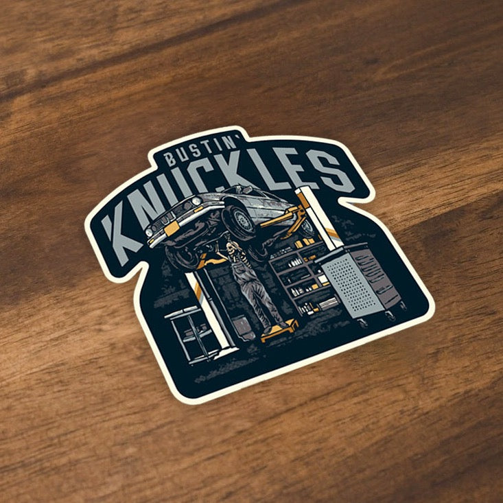 Bustin' Knuckles - Sticker