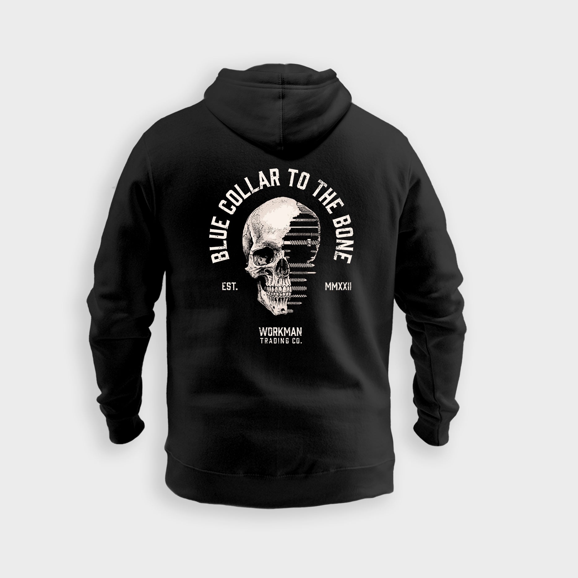 Workman Blue Collar to The Bone Hoodie Black 5XL