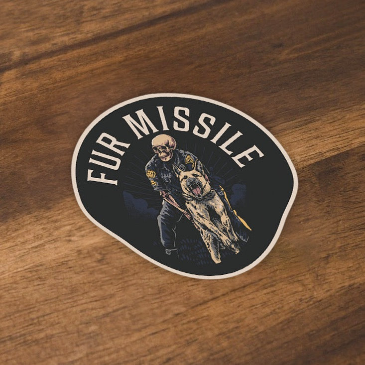 Fur Missile - Sticker – WORKMAN