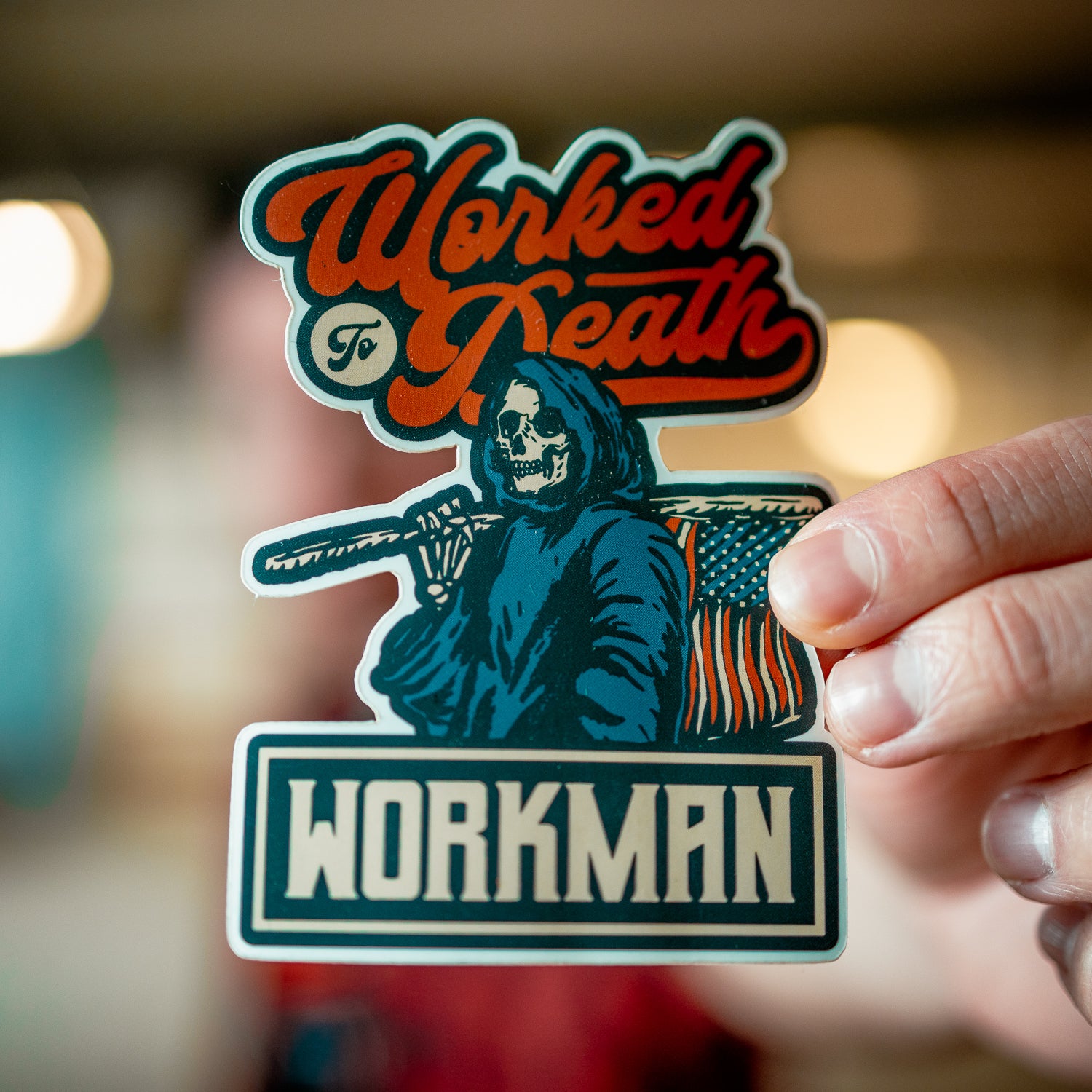 Worked To Death - Sticker (USA)