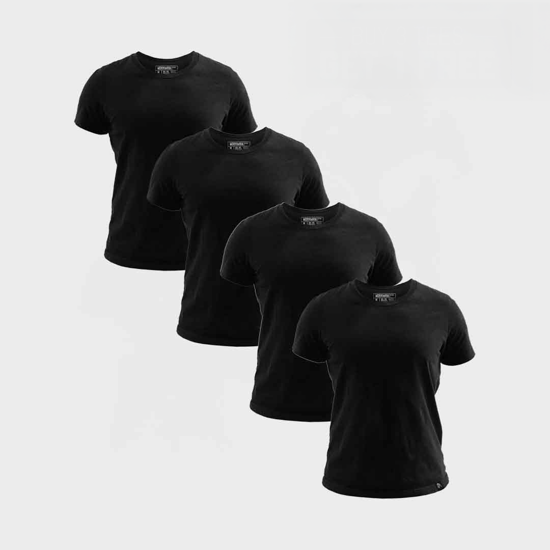 T-shirt front view #black_