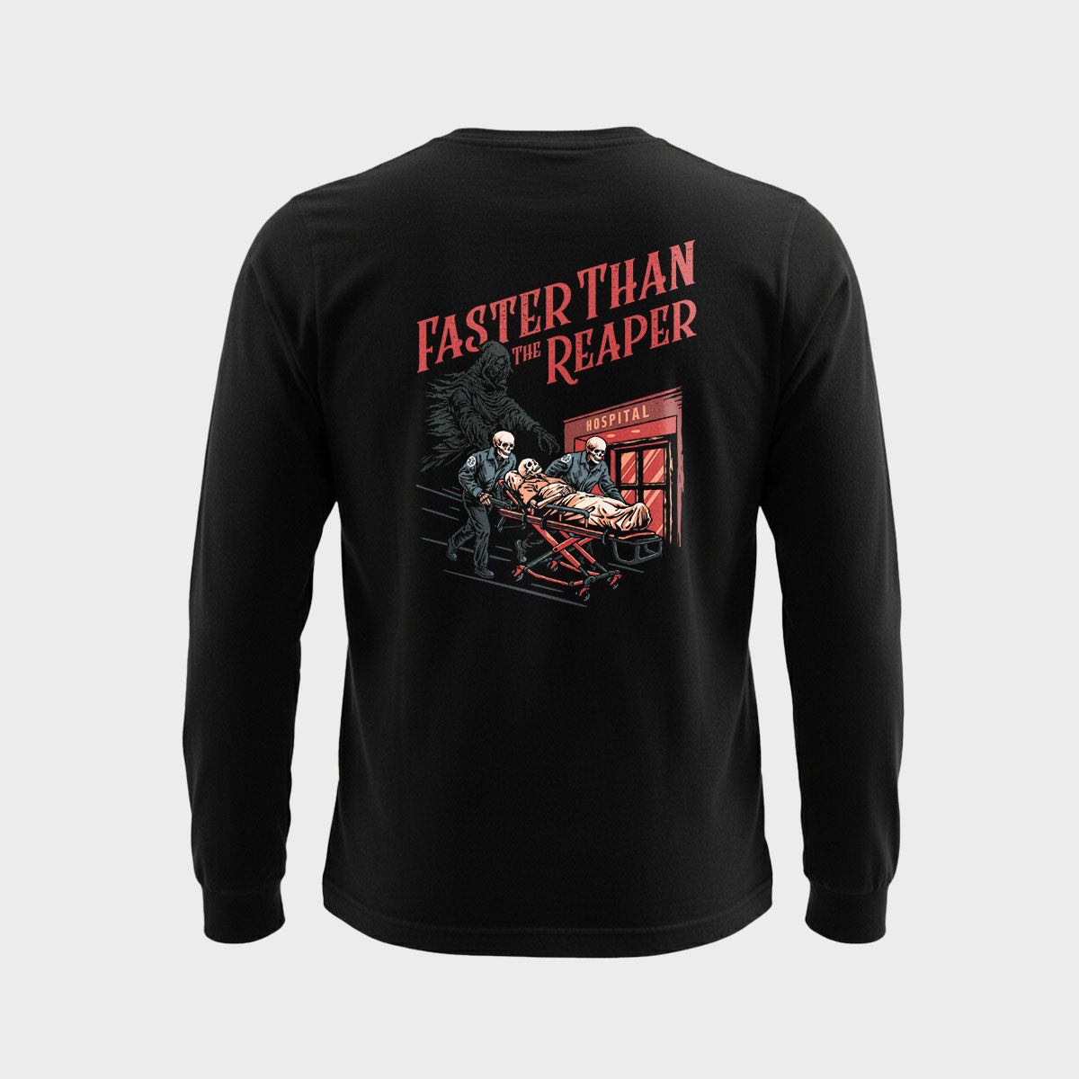 Faster Than The Reaper - Pocket Long Sleeve