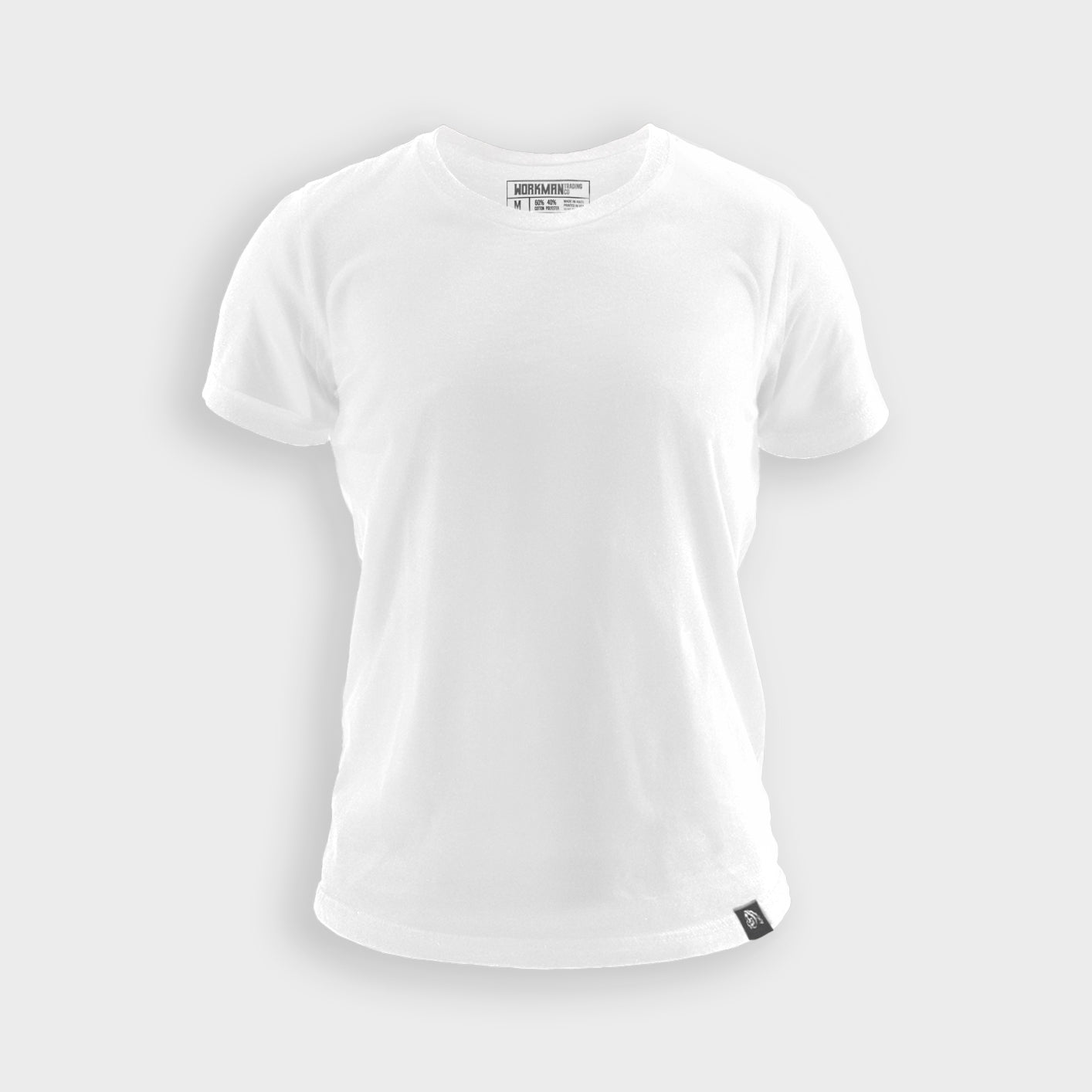 T-shirt front view#white_
