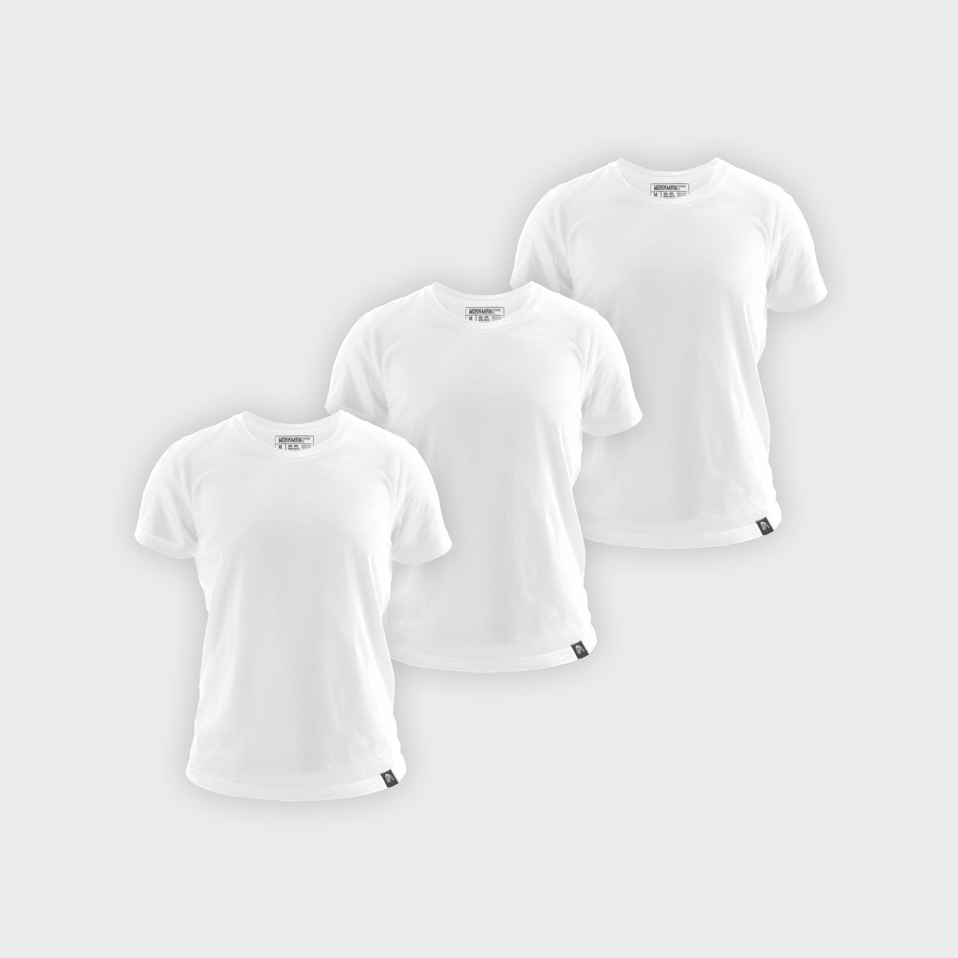 Standard Tee - White (3-Pack)