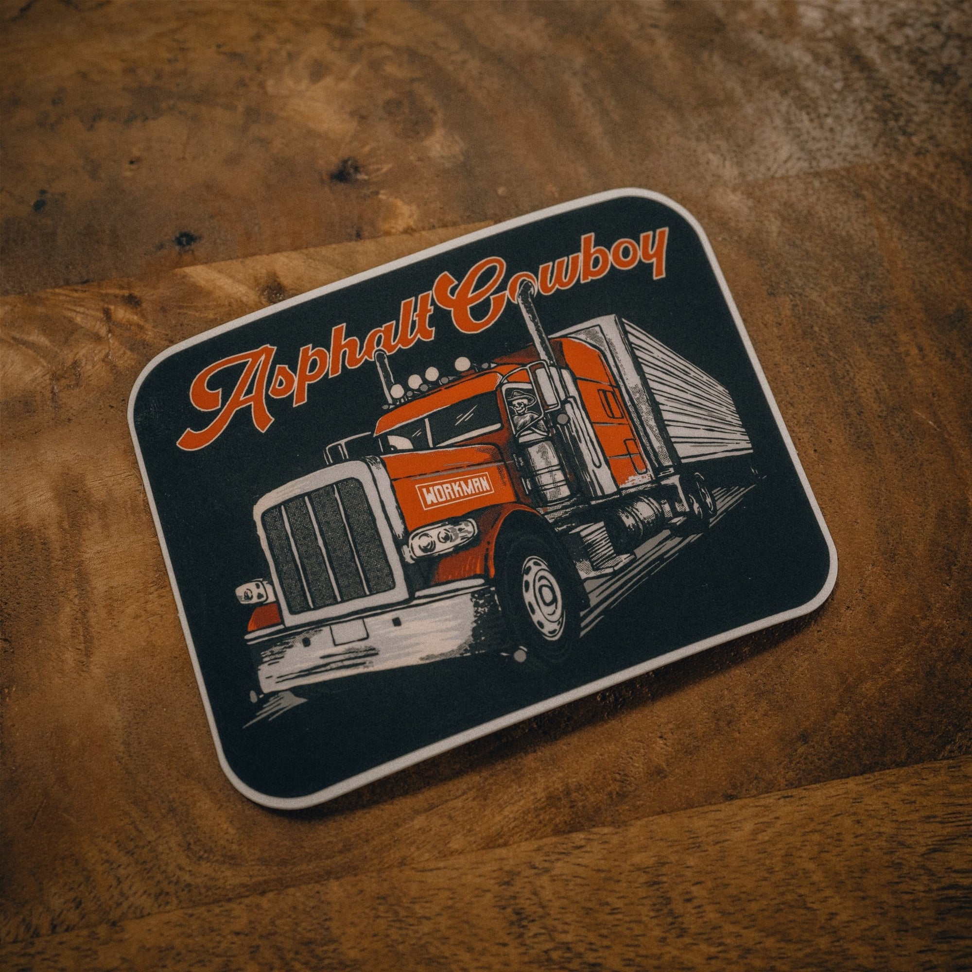 Asphalt Cowboy - Sticker - Workman Trading Co.