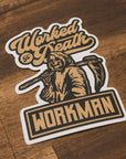 Worked To Death - Sticker - Workman Trading Co.